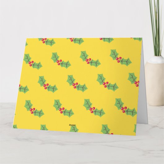 Gepersonaliseerde kerstpudding kaart (Achterkant)