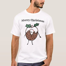 Gepersonaliseerde kerstpudding t-shirt