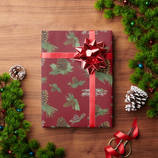 Gepersonaliseerde kerstpuntjes cadeaupapier (Feestdagen Geschenken)
