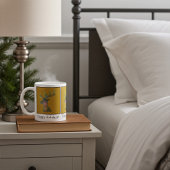 Gepersonaliseerde Kerstrendier, Deep Bronz Gold Koffiemok