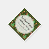 Gepersonaliseerde kerstservetten servet (Hoek)