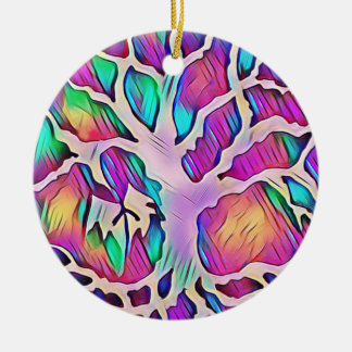 Gepersonaliseerde kerstsierboom keramisch ornament