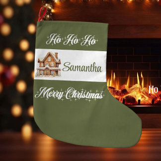 Gepersonaliseerde Kerstsok in Minimaal Script