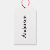 Gepersonaliseerde kerstsokkenlabels, sokkennaamlab cadeaulabel (Voorkant)