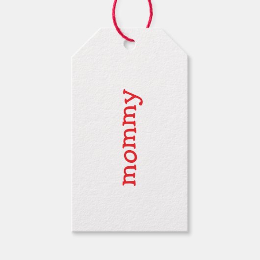 Gepersonaliseerde kerstsoklabels, soknaamlabels cadeaulabel (Voorkant)