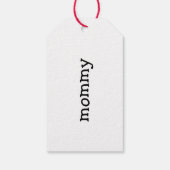 Gepersonaliseerde kerstsoklabels, soknaamlabels cadeaulabel (Achterkant)