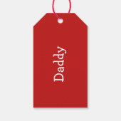 Gepersonaliseerde kerstsoklabels, soknaamlabels cadeaulabel (Achterkant)