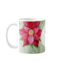 Gepersonaliseerde Kerstster Poinsettia Waterverf