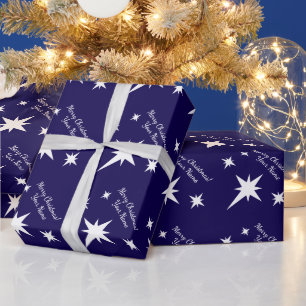 Gepersonaliseerde Kerstster van Bethlehem Cadeaupapier