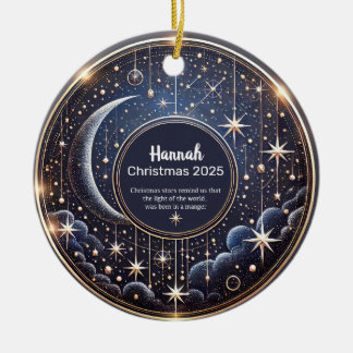 Gepersonaliseerde Kerststerren Ornament 