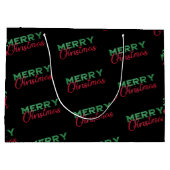 Gepersonaliseerde kersttas, kerstfeest groot cadeauzakje (Achterkant)