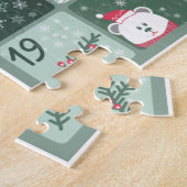 Gepersonaliseerde kersttellende puzzel legpuzzel (Zijkant)