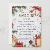 Gepersonaliseerde kerstvakantie brief van de Kerst Feestdagenkaart (Voorkant)