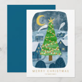 Gepersonaliseerde kerstvakantie Kaart (Voorkant / Achterkant)