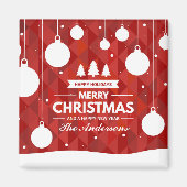 Gepersonaliseerde kerstvakantie | Magneet (Voorkant)