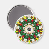 Gepersonaliseerde kerstverlichting ~ 2023 magneet (Voorkant / Achterkant)