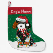 Gepersonaliseerde kerstverlichting Bernedole Kleine Kerstsok (Voorkant)