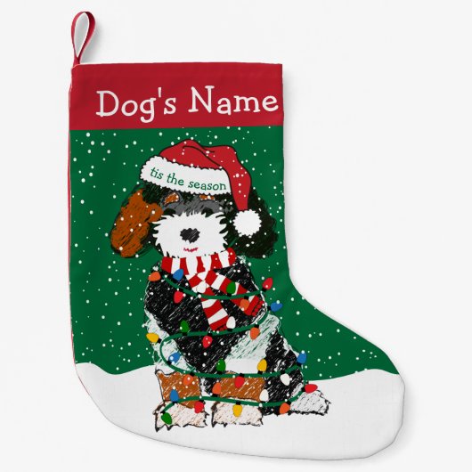 Gepersonaliseerde kerstverlichting Bernedole Kleine Kerstsok (Voorkant)