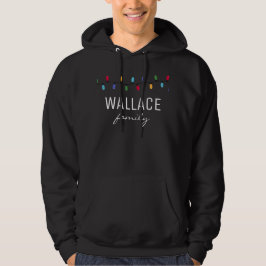 Gepersonaliseerde kerstverlichting Familie Reunion Hoodie