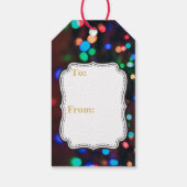 Gepersonaliseerde Kerstverlichting Foto Cadeaulabel (Achterkant)