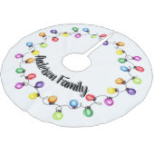 Gepersonaliseerde kerstverlichting kerstboom rok (Gekanteld)