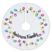 Gepersonaliseerde kerstverlichting kerstboom rok (Voorkant)