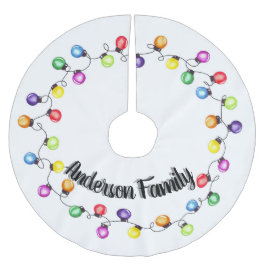 Gepersonaliseerde kerstverlichting kerstboom rok