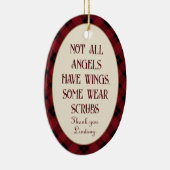 Gepersonaliseerde kerstversiering Frontline Keramisch Ornament (Rechts)