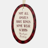 Gepersonaliseerde kerstversiering Frontline Keramisch Ornament (Links)