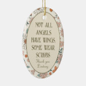 Gepersonaliseerde kerstversiering Frontline Keramisch Ornament (Rechts)