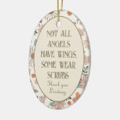 Gepersonaliseerde kerstversiering Frontline Keramisch Ornament (Links)