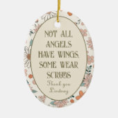 Gepersonaliseerde kerstversiering Frontline Keramisch Ornament (Voorkant)