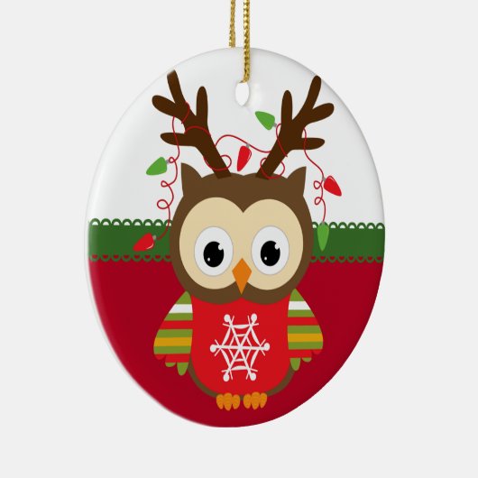 Gepersonaliseerde kerstversiering keramisch ornament (Rechts)