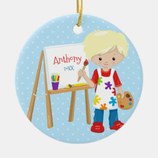Gepersonaliseerde kerstversiering keramisch ornament
