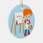 Gepersonaliseerde kerstversiering keramisch ornament (Rechts)