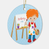 Gepersonaliseerde kerstversiering keramisch ornament (Links)