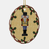 Gepersonaliseerde kerstversiering met Nutcracker Keramisch Ornament (Rechts)