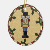 Gepersonaliseerde kerstversiering met Nutcracker Keramisch Ornament (Links)