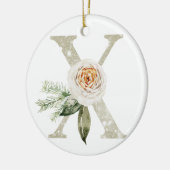 Gepersonaliseerde kerstversiering met uw initialen keramisch ornament (Links)
