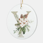 Gepersonaliseerde kerstversiering met uw initialen keramisch ornament (Links)