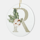 Gepersonaliseerde kerstversiering met uw initialen keramisch ornament (Links)