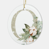 Gepersonaliseerde kerstversiering met uw initialen keramisch ornament (Links)