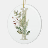 Gepersonaliseerde kerstversiering met uw initialen keramisch ornament (Links)