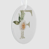 Gepersonaliseerde kerstversiering met uw initialen ornament (voorkant)