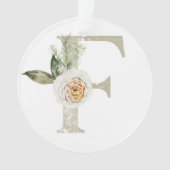 Gepersonaliseerde kerstversiering met uw initialen ornament (voorkant)