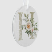 Gepersonaliseerde kerstversiering met uw initialen ornament (voorkant)