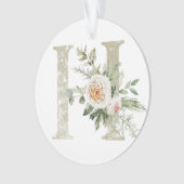 Gepersonaliseerde kerstversiering met uw initialen ornament (voorkant)