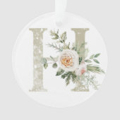 Gepersonaliseerde kerstversiering met uw initialen ornament (voorkant)