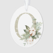 Gepersonaliseerde kerstversiering met uw initialen ornament (voorkant)