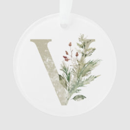 Gepersonaliseerde kerstversiering met uw initialen ornament